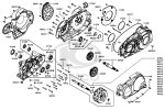Gehäuse Antriebseinheit re., Getriebe & Kupplung