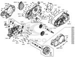 Gehäuse Antriebseinheit re., Getriebe & Kupplung