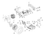 Hinterrad, Bremsscheibe, Elektromotor & Getriebe