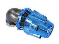 Luftfilter Polini Air Box 32mm 90° Chrom blau