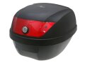 Top Case Koffer schwarz 28L / Reflektor rot