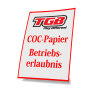 Anforderung Zweitschrift Betriebserlaubnis/COC-Papier für TGB Roller