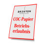 Anforderung Zweitschrift Betriebserlaubnis/COC-Papier für Brixton Motorräder