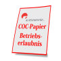 Anforderung Zweitschrift Betriebserlaubnis/COC-Papier für Generic Roller