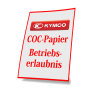 Anforderung Zweitschrift Betriebserlaubnis/COC-Papier für Kymco Roller