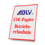 Anforderung Zweitschrift Betriebserlaubnis/COC-Papier für Adly Roller