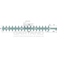 Heckenscherenmesser GRANIT, für Maruyama HT 230 D,...