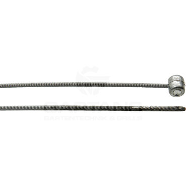 Seil GRANIT, Länge (mm): 2500, Außen-Ø (mm): 1,5, Nippel Ø x Höhe (mm): 6 x 5,5