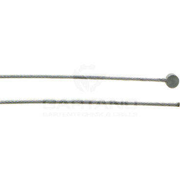 Seil GRANIT, Länge (mm): 1000, Außen-Ø (mm): 1,6, Nippel Ø x Höhe (mm): 6 x 3
