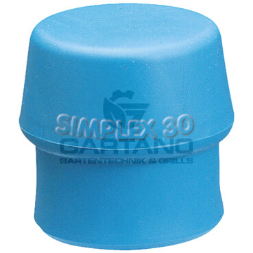 Ersatz-TPE-soft, blau Halder, TPE-soft, blau-Einsatz, für Simplex-Schonhammer, Kopf-Ø (mm): 40