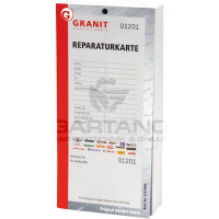 Reparaturkarte GRANIT, Abmessungen (mm): 210 x 100,...