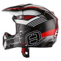 Helm Speeds Cross III schwarz / rot / weiss glänzend