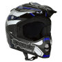 Helm Speeds Cross III schwarz / blau / weiss glänzend