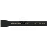 Flachmeißel GRANIT BLACK EDITION, B (mm) 23, H (mm) 13, A (mm) 31, Länge (mm) 300