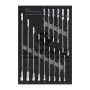 Einlagen-Set Ratschenringschlüssel GRANIT BLACK EDITION, 15-teilig, Abmessungen (mm) 280 x 407 x 40