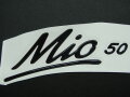 Aufkleber Mio 50 Schwarz, für Modell-Farbcodes: BLACK/WHITE...