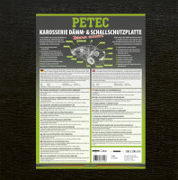 Dämm- und Schallschutzplatte Bitumen schwarz PETEC...