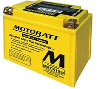 MOTOBATT Batterie MB9U, 4-polig (inkl. 6 mm bzw. 22 mm...
