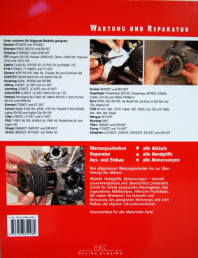 Wartunghandbuch / Reparaturanleitung für Motorroller aus China, Taiwan und Korea